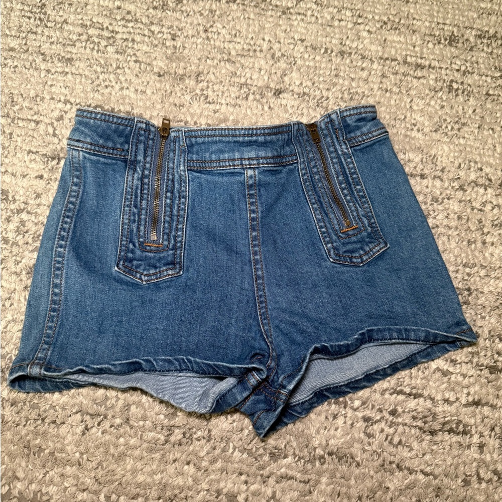 Free People Classic Blue Denim Jean shorts